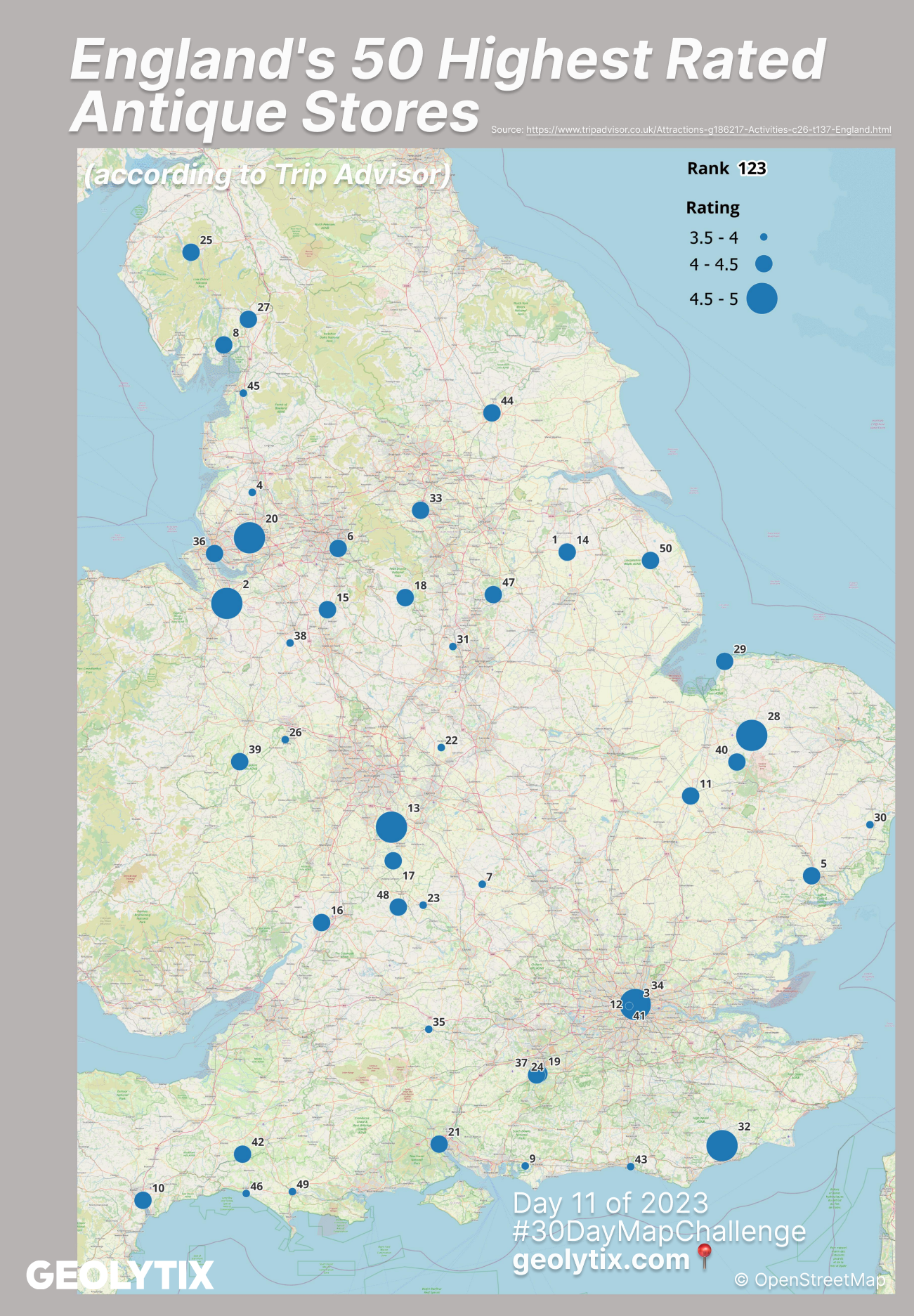 GEOLYTIX and the 30 Day Map Challenge 2023